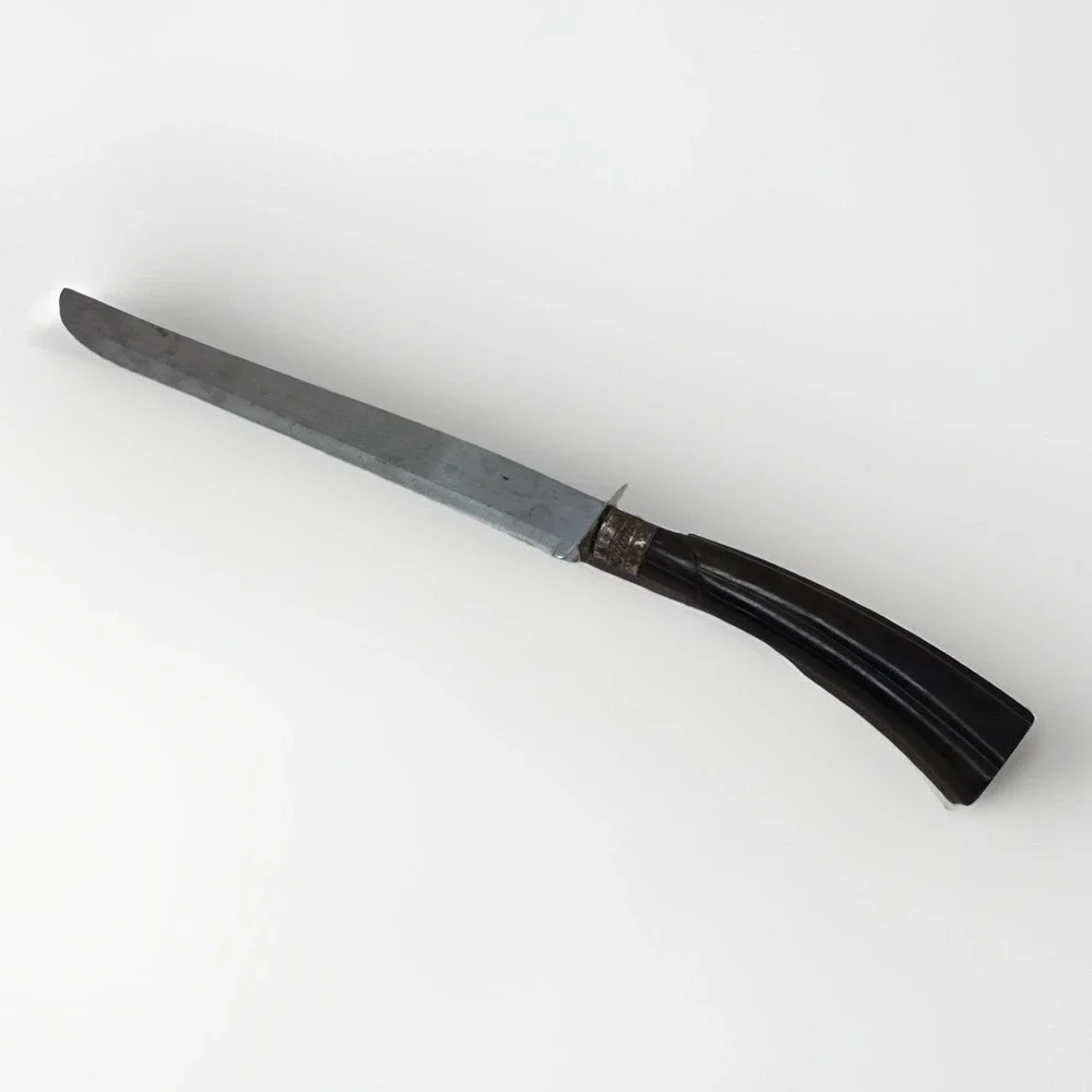 VINTAGE CARVING KNIFE BAKELITE HANDLE HAMBROCO STAINLESS STEEL RETRO Grannycore